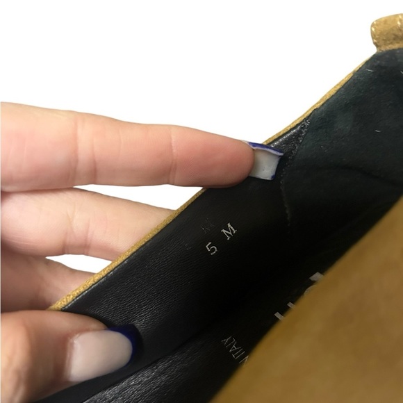 Hopp IO Slipper Suede Wedges in Ochre Suede Size 5 - Picture 9 of 10